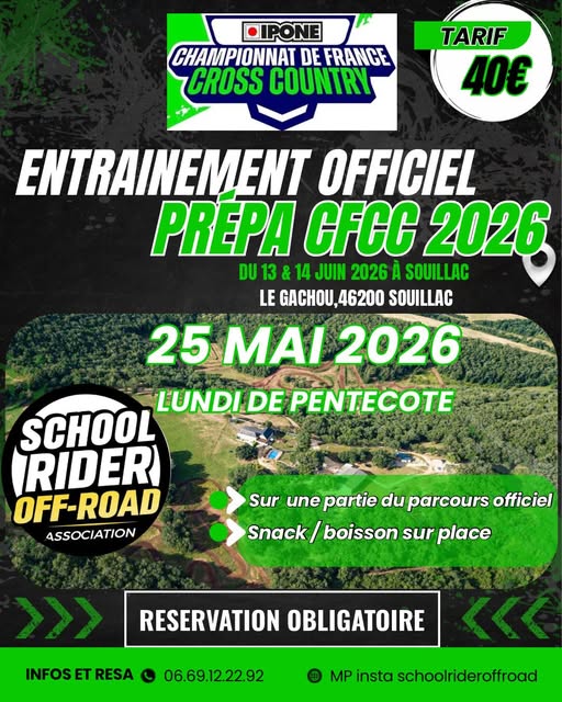 Entraînement Officiel Prépa CFRCC 2026 à Souillac